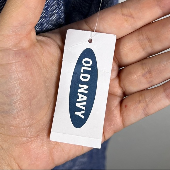 Old Navy Blue Maternity Linen Pants - Picture 5 of 8